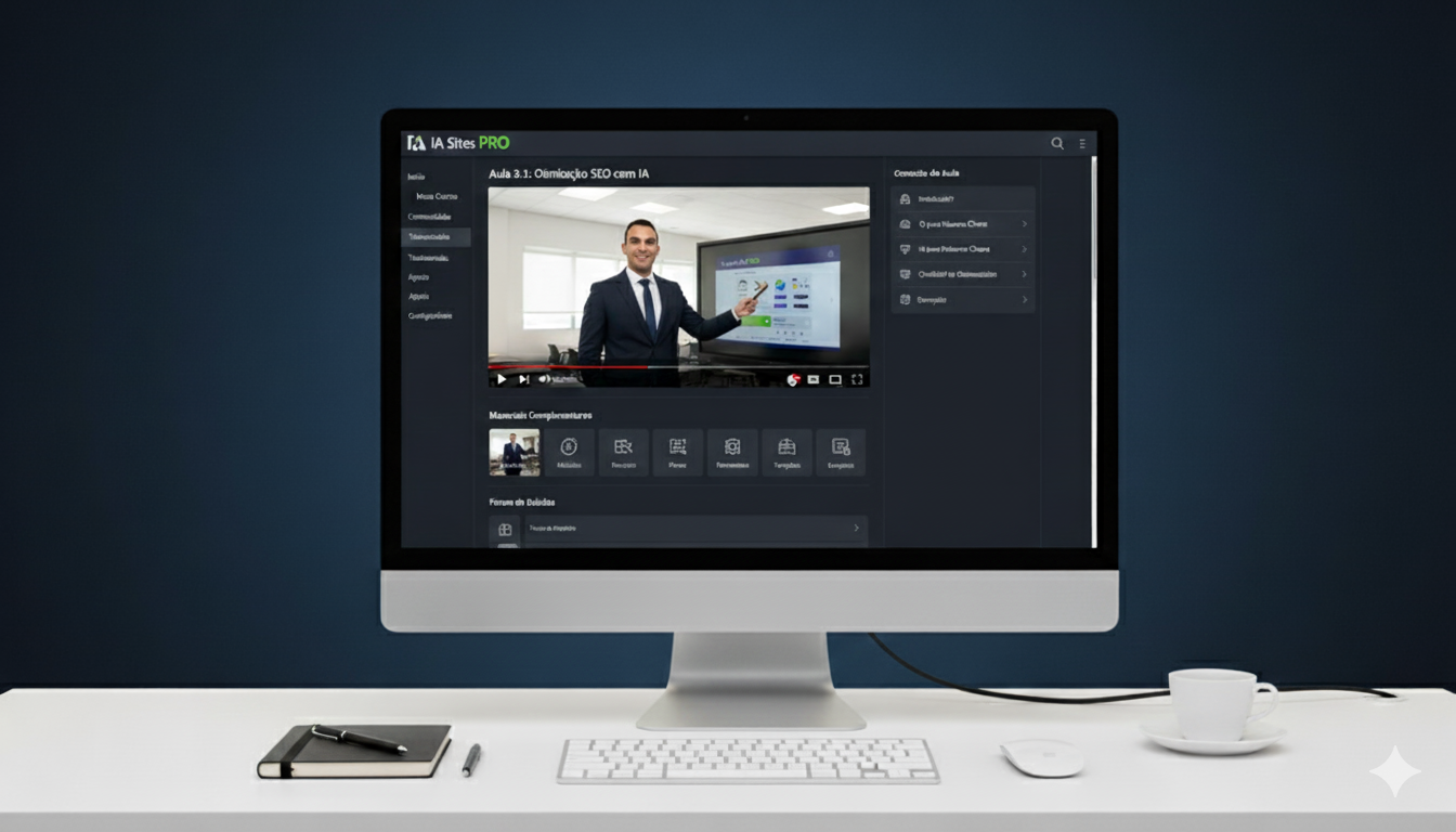 Área de membros - Aula de SEO com IA